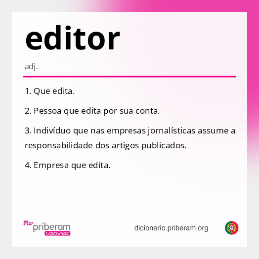 Significado de editor