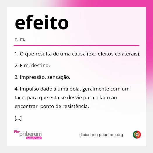 Significado de efeito