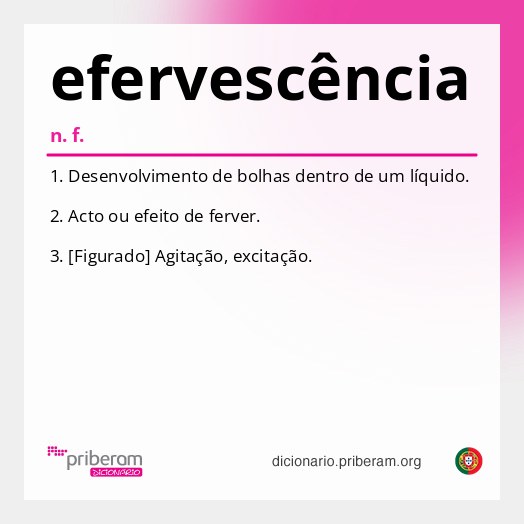 Significado de efervescência
