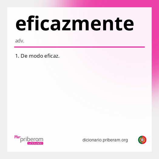 Significado de eficazmente