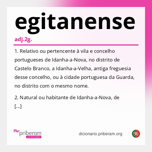 Significado de egitanense