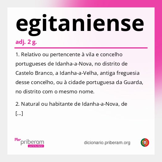 Significado de egitaniense