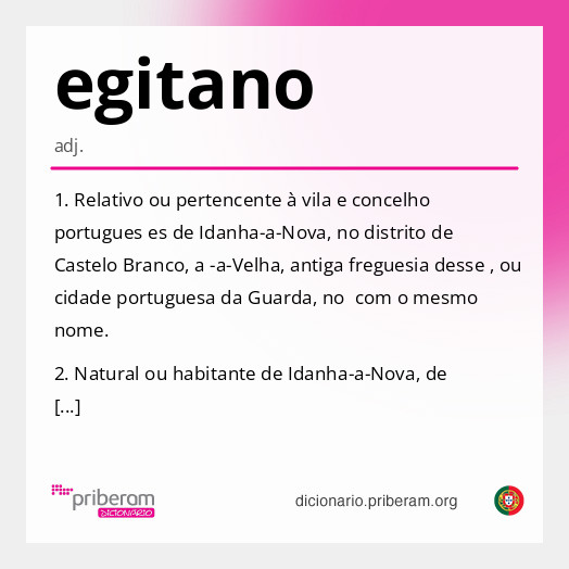 Significado de egitano