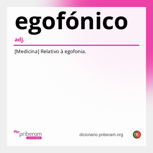 Significado de egofónico