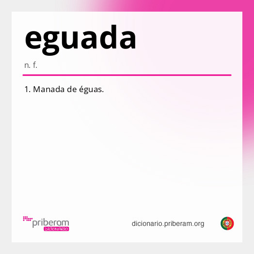 Significado de eguada