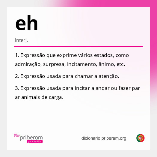 Significado de eh