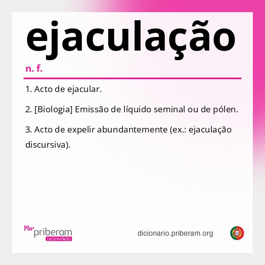 Significado de ejaculação