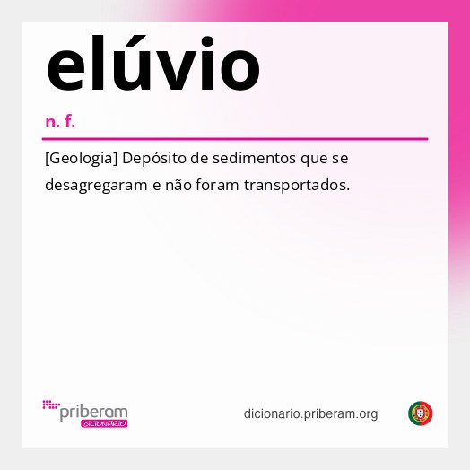 Significado de elúvio