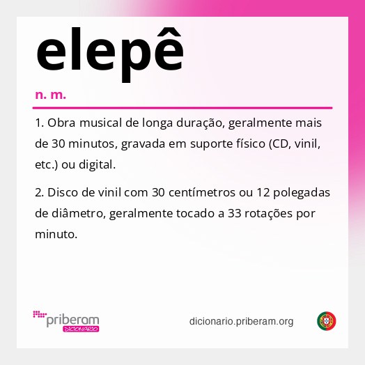 Significado de elepê