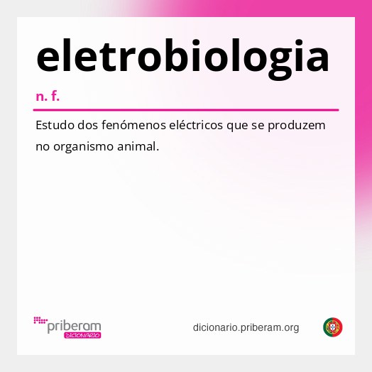 Significado de eletrobiologia