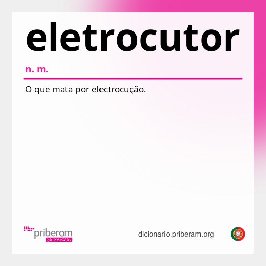 Significado de eletrocutor