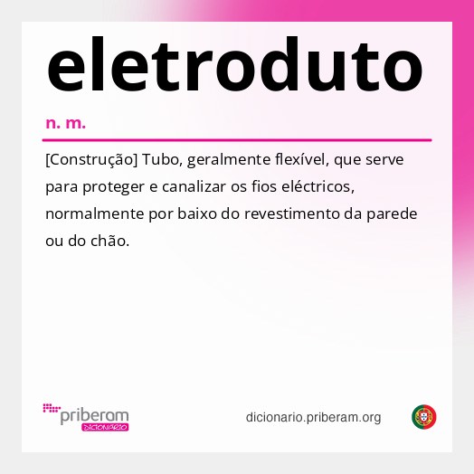 Significado de eletroduto