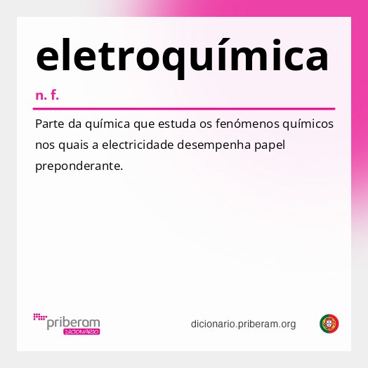 Significado de eletroquímica