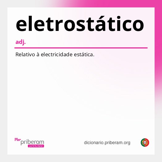 Significado de eletrostático