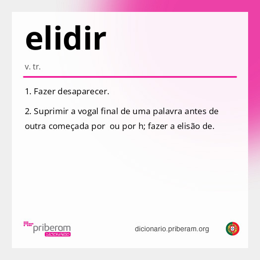 Significado de elidir
