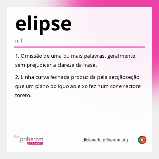 Significado de elipse