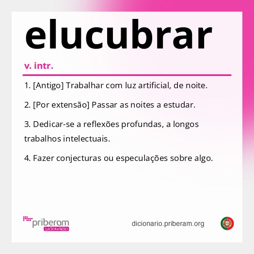 Significado de elucubrar