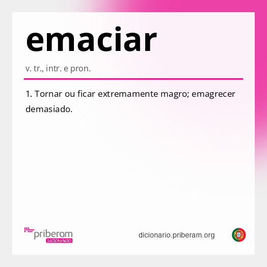 Significado de emaciar