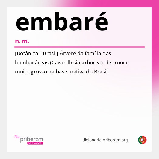 Significado de embaré