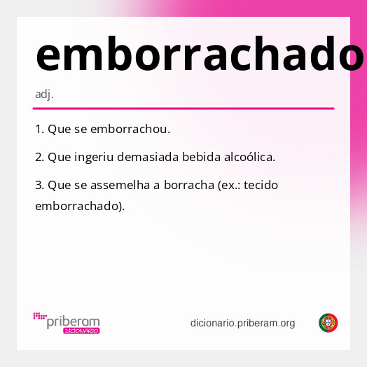Significado de emborrachado