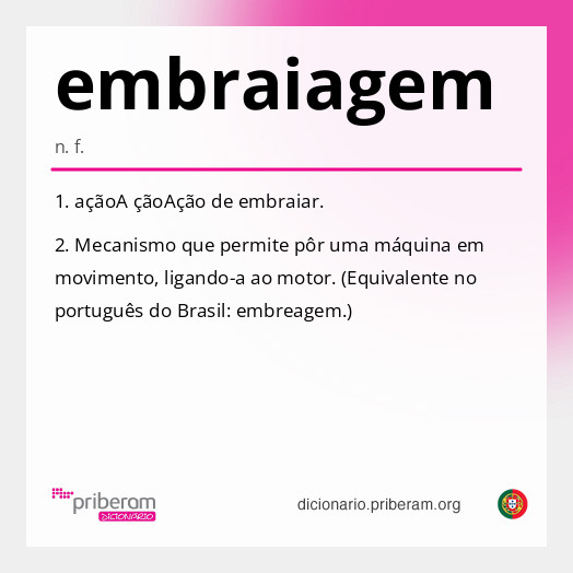 Significado de embraiagem