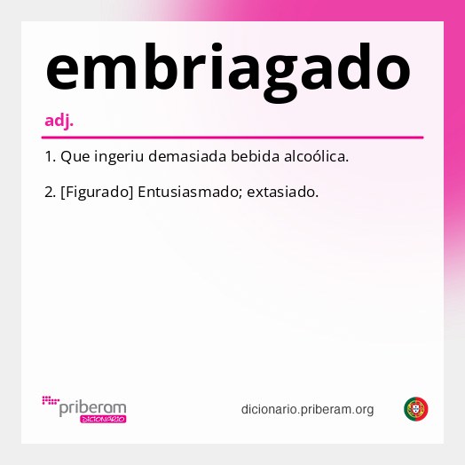 Significado de embriagado