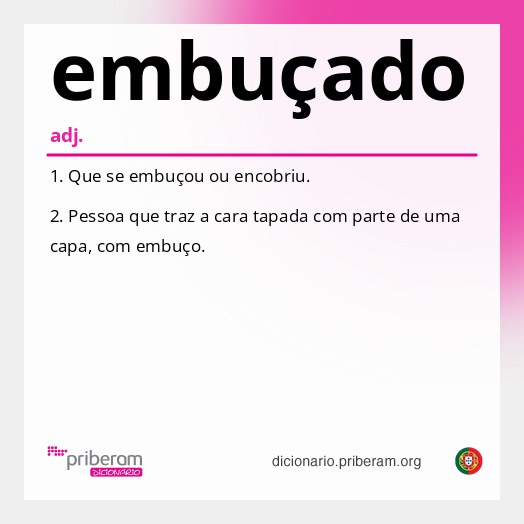 Significado de embuçado