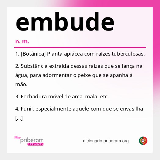 Significado de embude