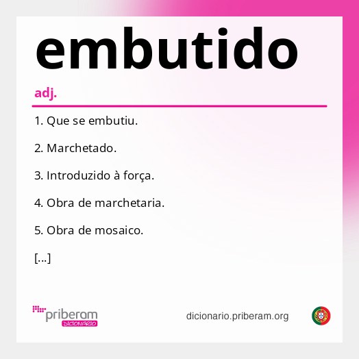 Significado de embutido