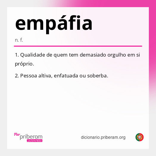 Significado de empáfia