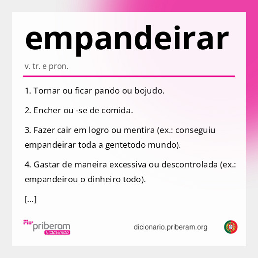 Significado de empandeirar