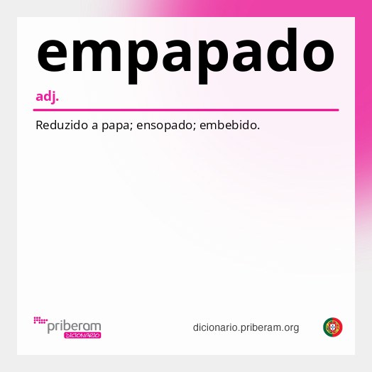 Significado de empapado