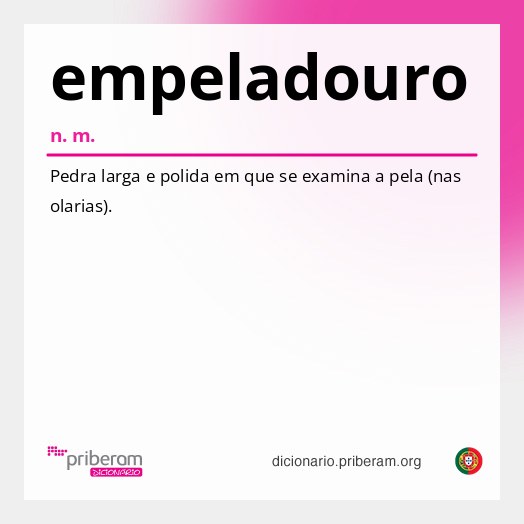 Significado de empeladouro
