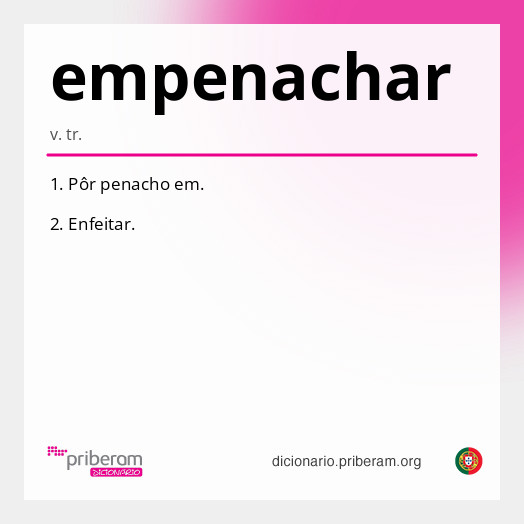 Significado de empenachar