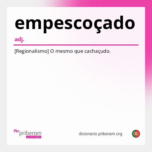 Significado de empescoçado
