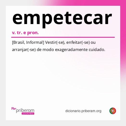 Significado de empetecar