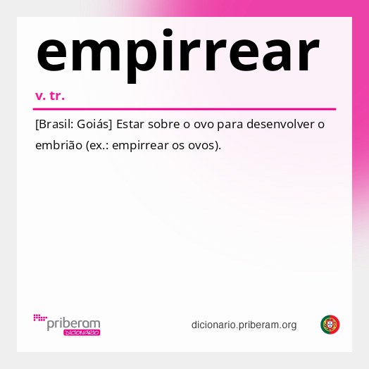 Significado de empirrear