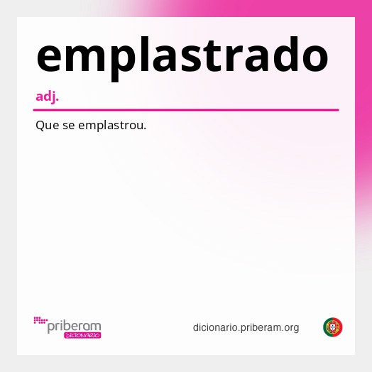 Significado de emplastrado