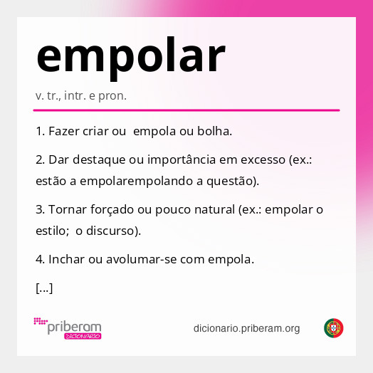 Significado de empolar