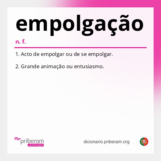 Significado de empolgação