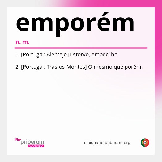 Significado de emporém