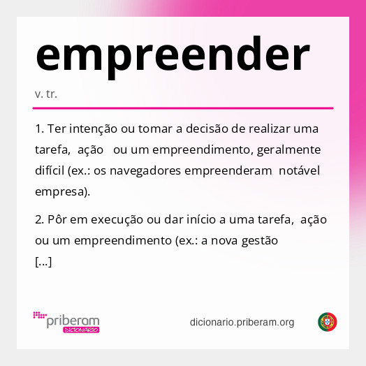 Significado de empreender
