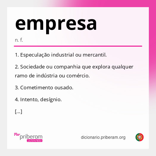 Significado de empresa