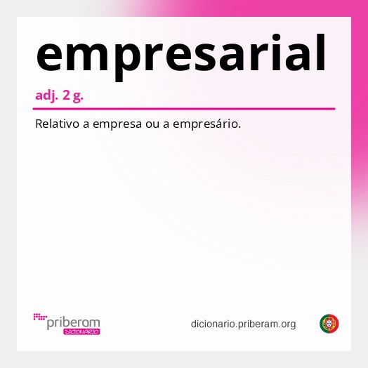 Significado de empresarial