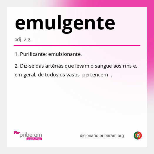 Significado de emulgente