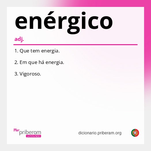 Significado de enérgico