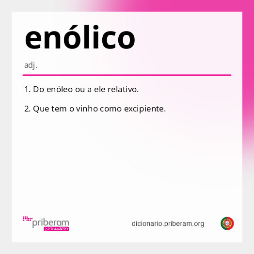 Significado de enólico