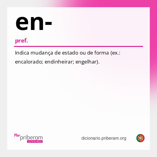 Significado de en-