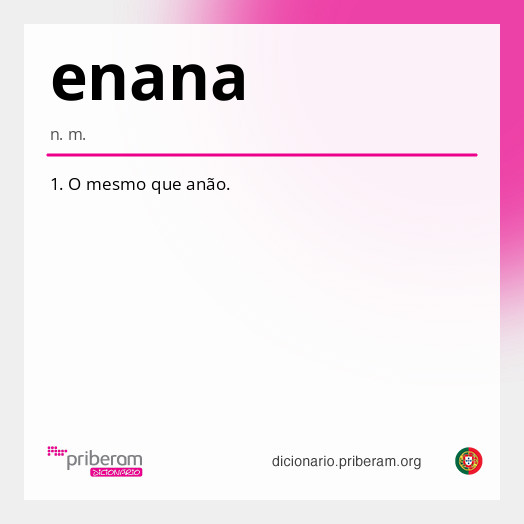 Significado de enana