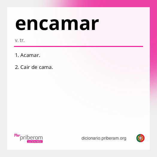 Significado de encamar